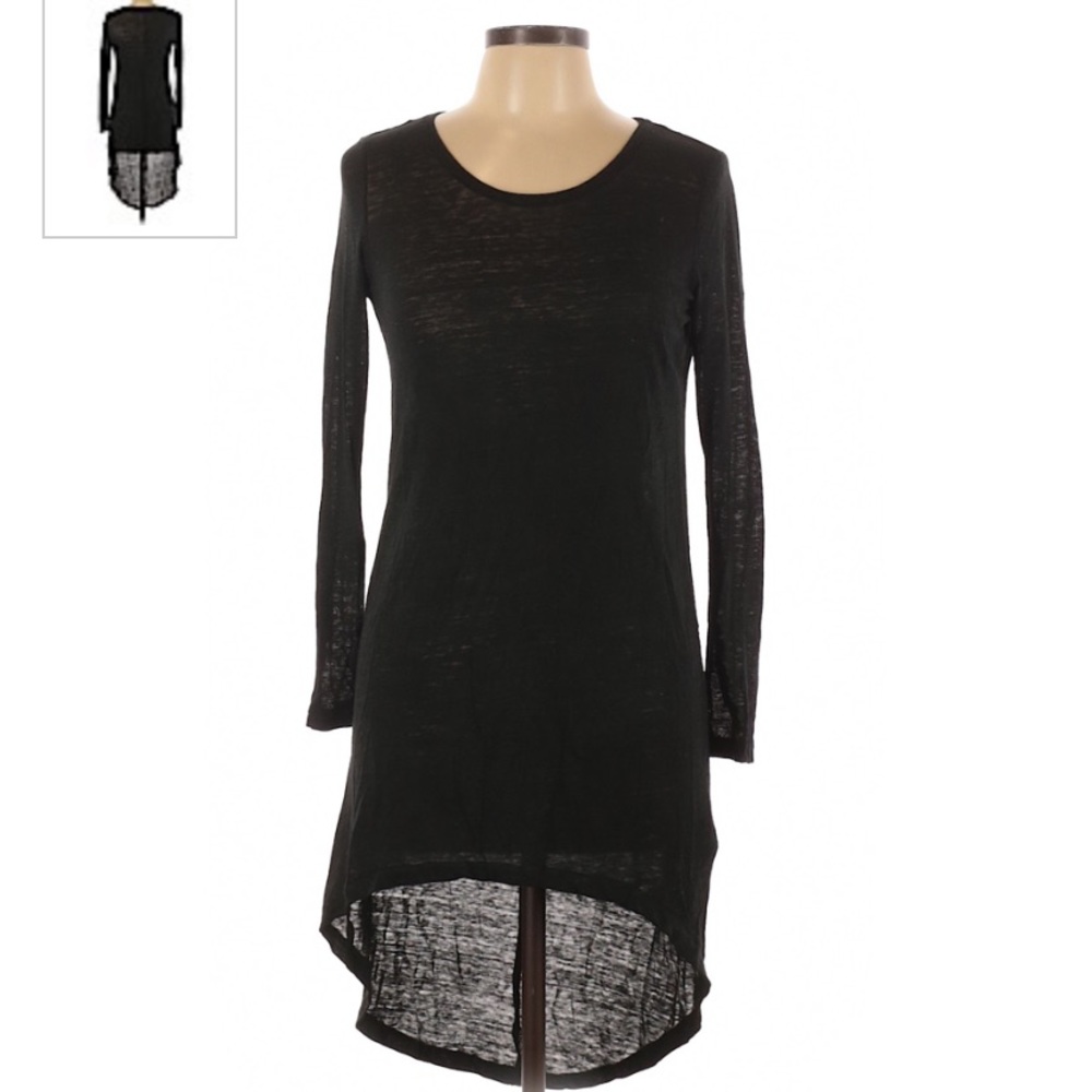 H&M Black High Low Dress